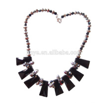 Fashion Black Crystatl Statement Necklace For Party or Show